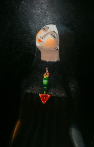 Painting titled "Laudanum Silent" by Serge Sunne, Original Artwork, Acrylic