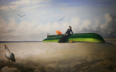 Painting titled "Чайка" by Serge Sunne, Original Artwork, Acrylic