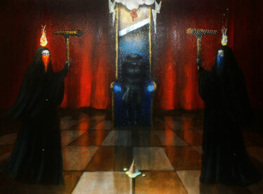 Картина под названием "Последняя Королева…" - Serge Sunne, Подлинное произведение искусства, Акрил