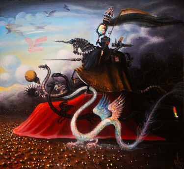 「Зерцало Иной Славы」というタイトルの絵画 Serge Sunneによって, オリジナルのアートワーク, アクリル