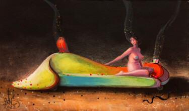 Painting titled "Comfort" by Serge Sunne, Original Artwork, Acrylic