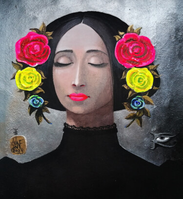 Картина под названием "Flowering and light…" - Serge Sunne, Подлинное произведение искусства, Акрил
