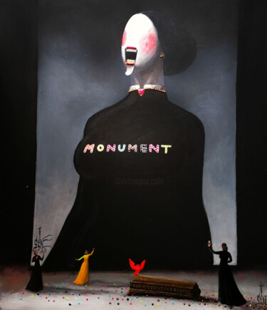 Schilderij getiteld "Monumental painting…" door Serge Sunne, Origineel Kunstwerk, Acryl