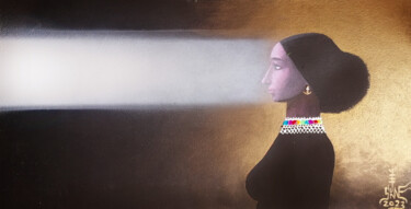 Pintura intitulada "inner cinema light" por Serge Sunne, Obras de arte originais, Acrílico