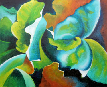 Peinture intitulée "Vert Dure" par Serge Thiery, Œuvre d'art originale, Acrylique