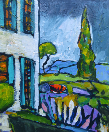 Painting titled "Provence - Avant L'…" by Serge Thiery, Original Artwork, Acrylic