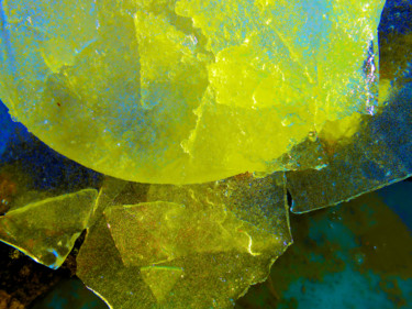 Photography titled "Yellow Ice" by Serge Thiery, Original Artwork, Digital Photography