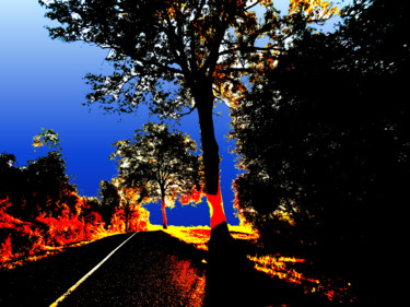 Photography titled "Pop-Art Road" by Serge Thiery, Original Artwork, Digital Photography