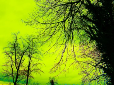 Photographie intitulée "Ciel Vert" par Serge Thiery, Œuvre d'art originale, Photographie numérique