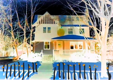 Digital Arts titled "Vivian Maier's House" by Serge Thiery, Original Artwork, Digital Painting