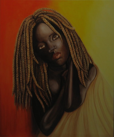 Malerei mit dem Titel "INAYA" von Serge Vanderhaegen, Original-Kunstwerk, Öl