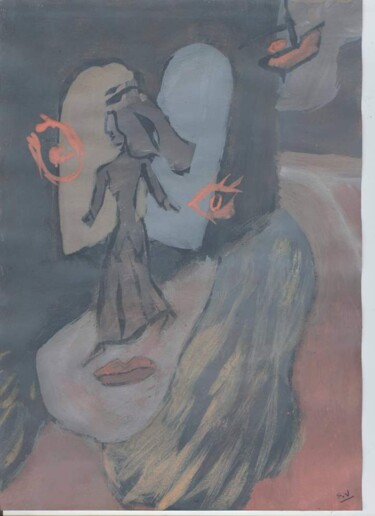 Peinture intitulée "Le prince et la muse" par Serge Voulouzan, Œuvre d'art originale, Acrylique