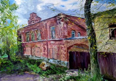 Peinture intitulée "Кимры. Дом Курицина" par Serge Zaitsev, Œuvre d'art originale, Huile