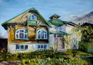 Peinture intitulée "Кимры. Дом Хамкова" par Serge Zaitsev, Œuvre d'art originale, Huile
