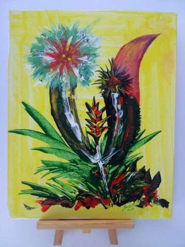 Painting titled "Printemps" by Serge Assaf, Original Artwork, Acrylic
