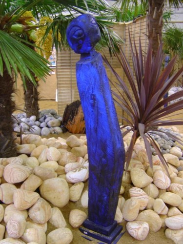 Sculpture intitulée "Marin bleu Blue sai…" par Serge Boué - Kovacs, Œuvre d'art originale