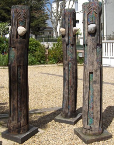 Sculpture intitulée "Caryatides" par Serge Boué - Kovacs, Œuvre d'art originale