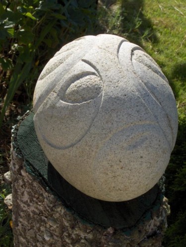 Sculpture intitulée "Galet Pebble" par Serge Boué - Kovacs, Œuvre d'art originale