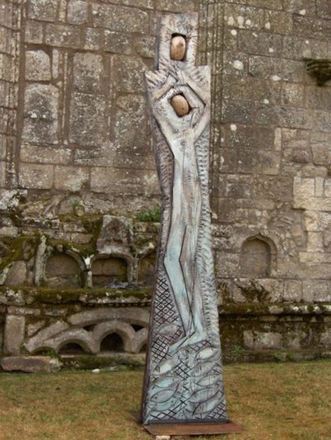 Sculpture intitulée "Pieta" par Serge Boué - Kovacs, Œuvre d'art originale