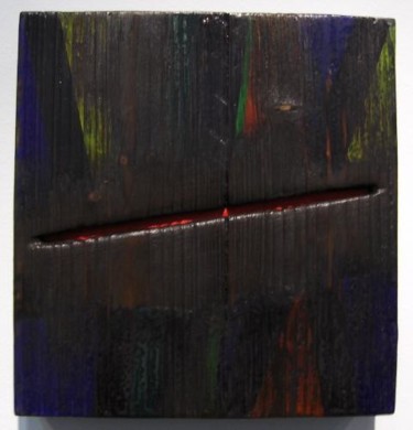 Peinture intitulée "fil rouge" par Serge Boué - Kovacs, Œuvre d'art originale