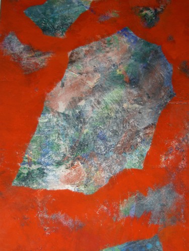 Peinture intitulée "Forêt    terre et m…" par Serge Boué - Kovacs, Œuvre d'art originale