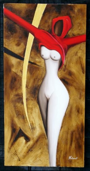 Peinture intitulée "Satine" par Serge Cabanel, Œuvre d'art originale, Huile