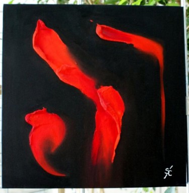 Peinture intitulée "Abstrait 011" par Serge Cabanel, Œuvre d'art originale, Huile