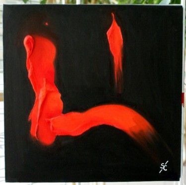 Peinture intitulée "Abstrait 014" par Serge Cabanel, Œuvre d'art originale, Huile
