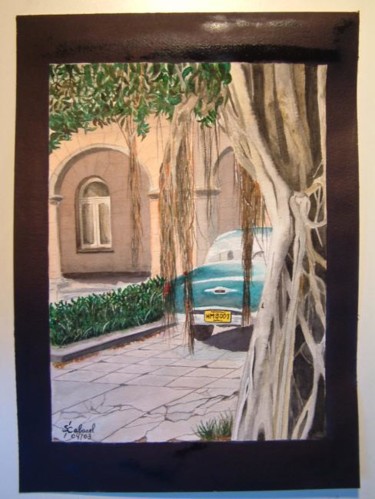 Peinture intitulée "Cuba the car" par Serge Cabanel, Œuvre d'art originale