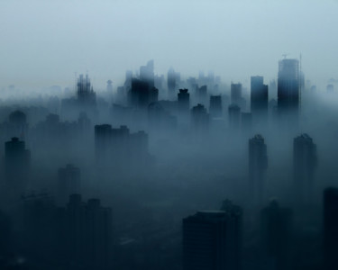 「Shanghai Fog (Frame…」というタイトルの写真撮影 Serge Hortaによって, オリジナルのアートワーク, デジタル