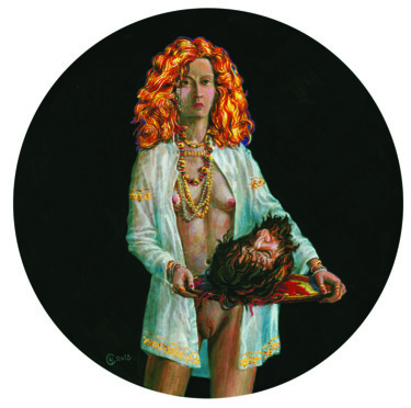 Картина под названием "Salome" - Sergei Chernyshev, Подлинное произведение искусства, Темпера