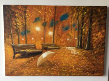 Pittura intitolato "Autumn" da Sergei Jermolajev, Opera d'arte originale, Olio