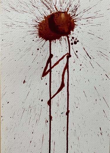 Peinture intitulée "Love" par Sergei Kozachenko, Œuvre d'art originale, Encre