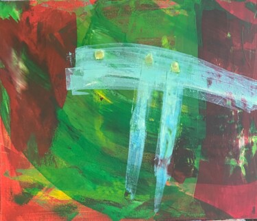 Peinture intitulée "hammer of the north…" par Sergei Kozachenko, Œuvre d'art originale, Acrylique