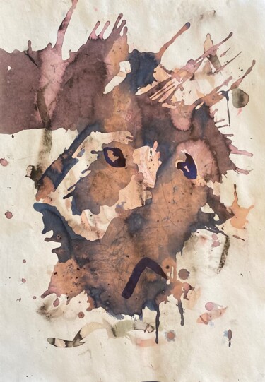 "Cow" başlıklı Tablo Sergei Kozachenko tarafından, Orijinal sanat, Mürekkep