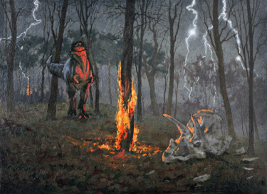 Malerei mit dem Titel "Mysterious phenomen…" von Sergei Krupkin, Original-Kunstwerk, Öl