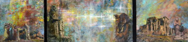 Картина под названием "Meeting of the gods" - Sergei Lisitsyn, Подлинное произведение искусства, Масло