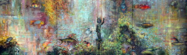 Schilderij getiteld "Call of Atlantis" door Sergei Lisitsyn, Origineel Kunstwerk, Olie