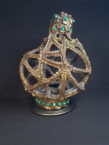 Sculpture intitulée "Graham 's Cage" par Sergei Safaev, Œuvre d'art originale, Béton