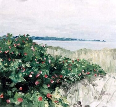 Painting titled "Coast" by Sergej Jakovlev, Original Artwork, Oil