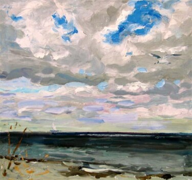 Painting titled "Coast 4" by Sergej Jakovlev, Original Artwork