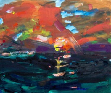 Painting titled "Storm 105" by Sergej Jakovlev, Original Artwork