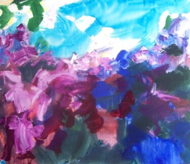 Painting titled "Purple" by Sergej Jakovlev, Original Artwork