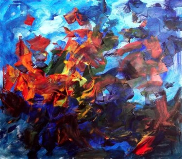 Painting titled "Autumn150x130-2012-…" by Sergej Jakovlev, Original Artwork