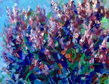 Painting titled "Lilac" by Sergej Jakovlev, Original Artwork