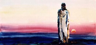 Malerei mit dem Titel "Jesus" von Sergej Jakovlev, Original-Kunstwerk