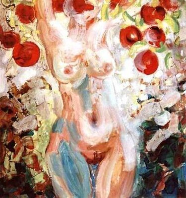 Painting titled "Apples" by Sergej Jakovlev, Original Artwork