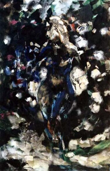 Painting titled "Patches of Light" by Sergej Jakovlev, Original Artwork, Oil