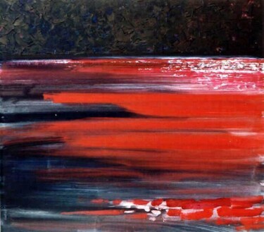 Painting titled "Red Sea" by Sergej Jakovlev, Original Artwork, Oil