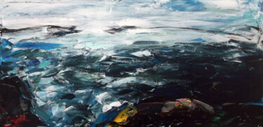 Painting titled "Sea Eyes" by Sergej Jakovlev, Original Artwork, Acrylic